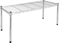 Heavy Duty 1-Shelf Shelving Adjustable Storage Units Steel Organizer Wire Rack