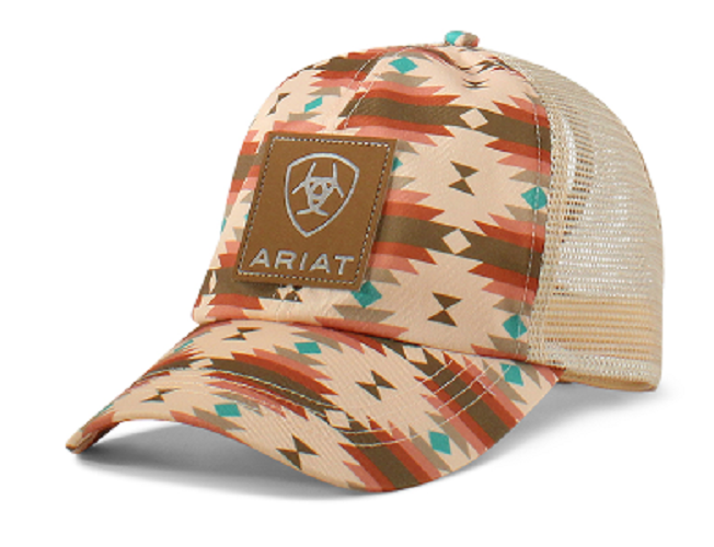 Cappellino Ariat Donna Pony Flow Stampa Azteca Rosa