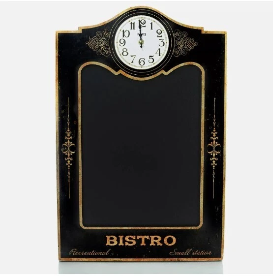 Large 24x16" Coffee Clock Chalkboard Sign Menu Restaurant Kitchen Cafe Farmhouse - Image 3 of 3