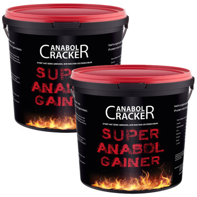 ALL IN ONE - 2x Super Anabol Gainer je 2400g / Protein Creatin - Taurin L-Lysine