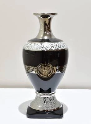 Selling Cheap New Black Ceramic Vase With Silver Ornament 42 Cm