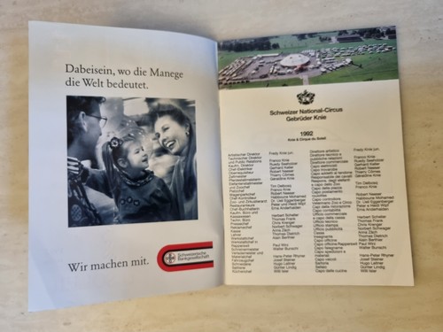Knie & Cirque Du Soleil 1992 Schweizer National - Zirkus Gebruder Knie Programm - Bild 2 von 13