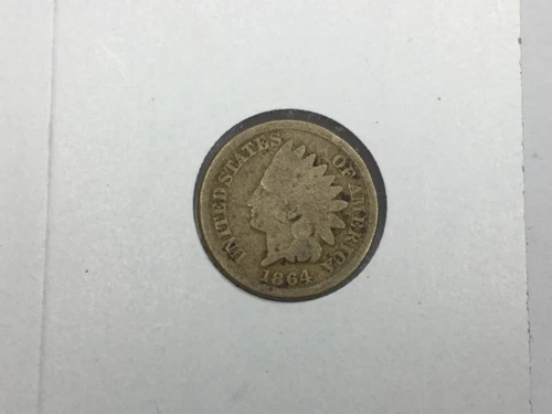1864 Copper Nickel Indian Cent in good