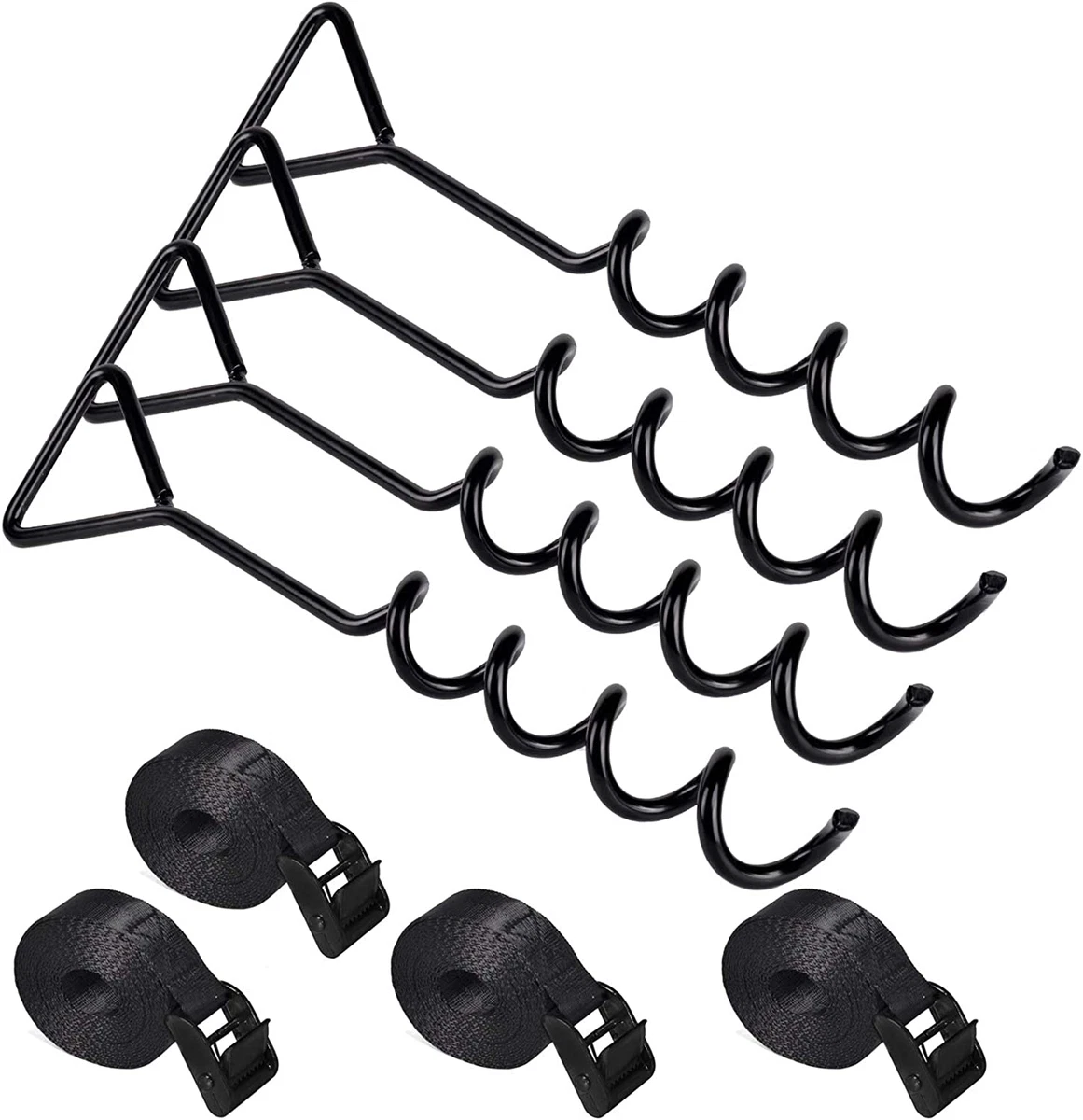 ZIZILAND Trampoline Anchor Kit Heavy Duty Tie down System with
