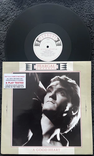 Feargal Sharkey – A Good Heart 3 Track 12'' Vinyl 1985 PLAY TESTED NM/EX VIDEO