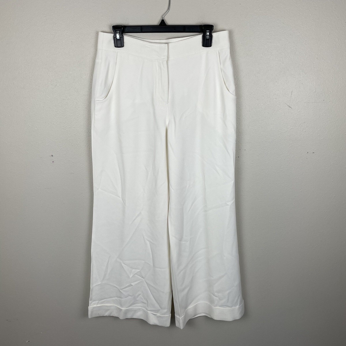 DEREK LAM New York Cream White Wide Leg Trouser Dress Pants Womens 8 Career | eBay DEREK LAM New York Cream White Wide Leg Trouser Dress Pants Womens 8 Career | eBay
