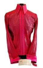 Rods Pink Sequins Fuchsia Western Women's Jacket / Shirt (2292hoc)
