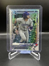 AUSTIN MARTIN 2021 Bowman Mega #BCP-87 1st Chrome MOJO REFRACTOR Blue Jays