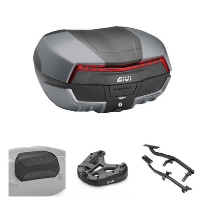 Set Bauletto GIVI V58 Maxia 5 Graphite Red for Honda 1200 VFR F D AC DCT 2010-2
