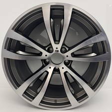 BMW X5 X6 ALLOY WHEEL DIAMOND CUT GENUINE GREY 469M F15 F16 20” M-SPORT 10J