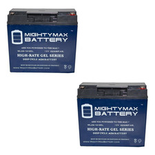 12-Volt 22AH GEL Battery Replacement for Jump N Carry JNC105 - 2 Pack