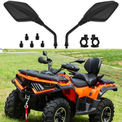 ATV Rearview Mirrors + 7/8'' Handlebar Clamps For Vitacci Loncin Xwolf 700 500