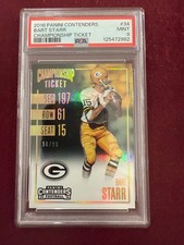 Bart Starr 2016 Contenders Championship Ticket 56/99 PSA 9 Mint