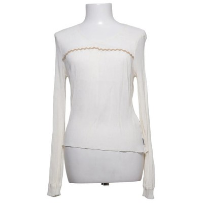 Trussardi Jeans, Bluse, Größe: L, Weiß, Polyester/Viskose, Sonstiges, Damen #ODY