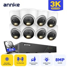 ANNKE 8CH 6MP NVR 5MP Two Way Audio PoE Secur...