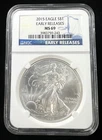 2015 $1 American Eagle NGC MS69 1 oz Fine Silver .999 Coin EARLY RELEASES