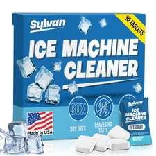 Sylvan Ice Machine Cleaner and Descaler Tablets | 30 Tabs | Made in USA | Nic...