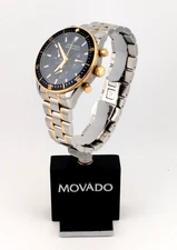 Movado Men's Heritage Series 2-Tone GP/SS Calendoplan S Chronograph Swiss Watch