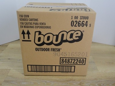 Bounce Dryer Sheets Coin Vending machine 156 Packs Per Case