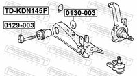 Febest Nachlaufschale, AchsköRper 0730-002 FüR Suzuki