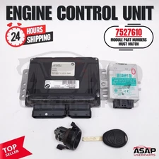 DME ECM ECU + EWS 3 + IGNITION SWITCH + KEY AT MINI COOPER R50 2004-2005 7527610