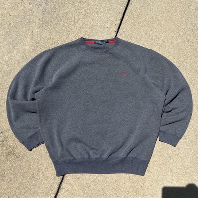 Polo Ralph Lauren Men's Gray Crewneck Fleece Sweatshirt L