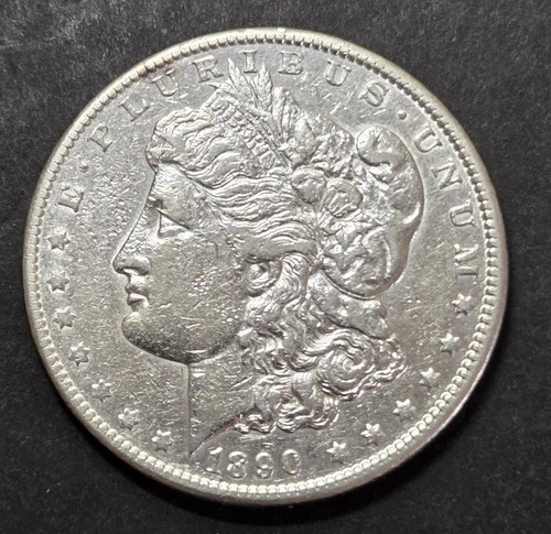 1890-CC Morgan Dollar, XF Cleaned