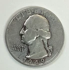 1949 Washington Quarter - Free Shipping