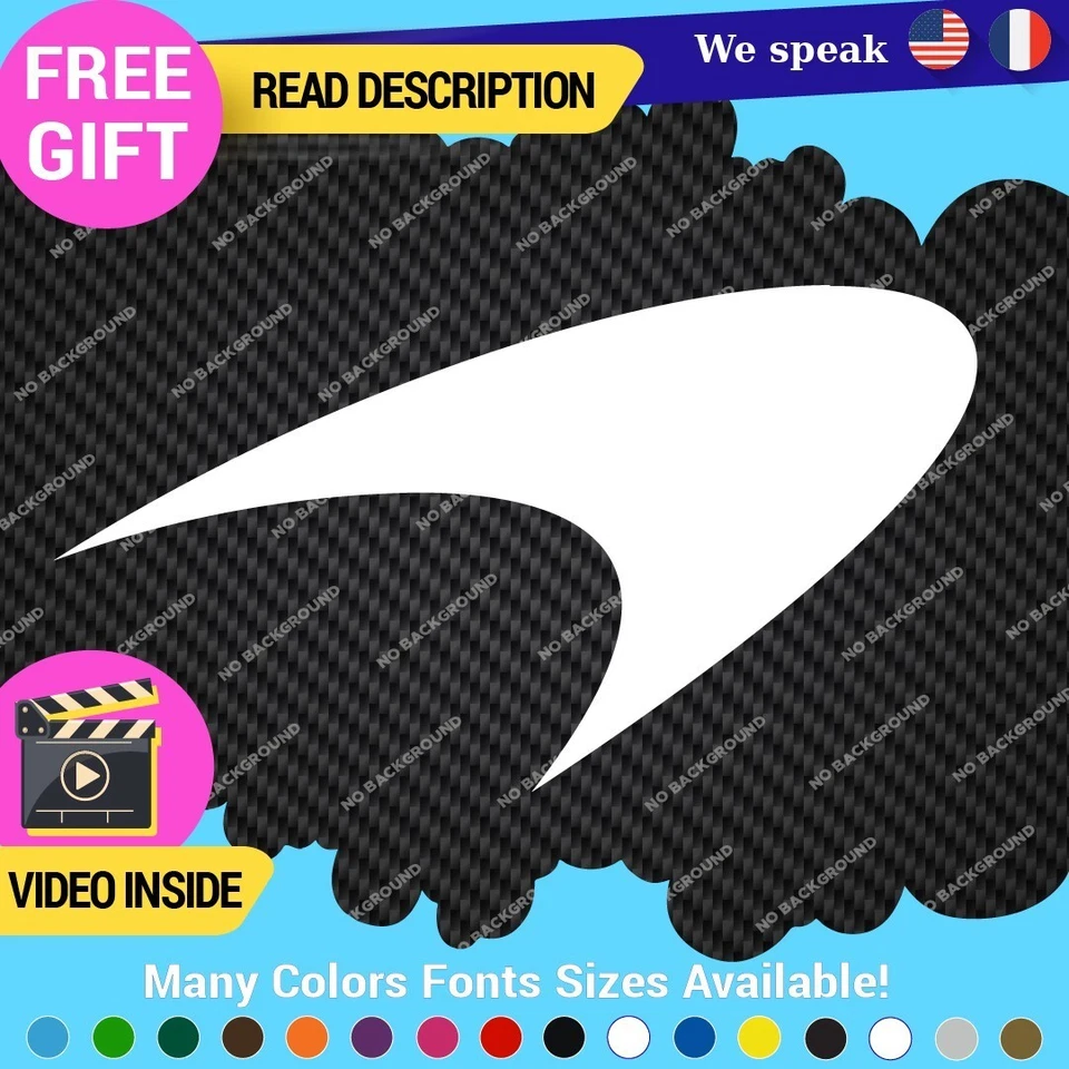 Fits Orange McLaren Decals Stickers Vinyl Mc Automotive F1 Brake Laren Wheels Foto 2 de 4