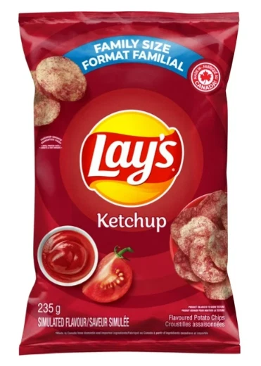 Lay's Ketchup Flavored Potato Chips, 220g (4 Pack) - Image 2 of 4