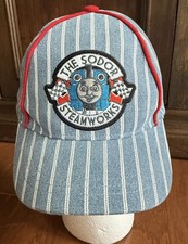 Thomas The Train Sodor Steamworks Striped Ball Cap Hat Kids Adjustable Costume
