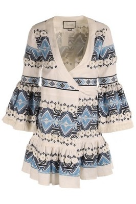 ALEXIS WEISSES LEINEN MINIKLEID XSMALL