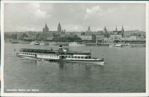 Ansichtskarte Dampfer Mainz vor Mainz  (Nr.9654)
