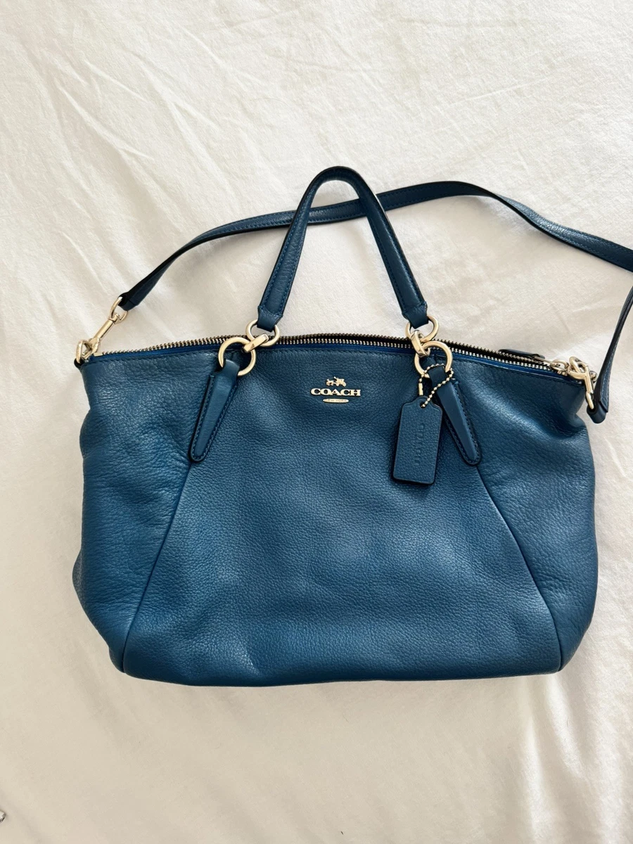 バッグ OLD COACH Blue Leather Satchel Bag 2way Coach Blue Satchel Bags & Handbags for Women for sale - eBay