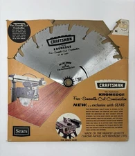 Sears Craftsman 9-32647 Kromedge Smooth Cut 12" Radial Arm, Table Saw Blade NEW