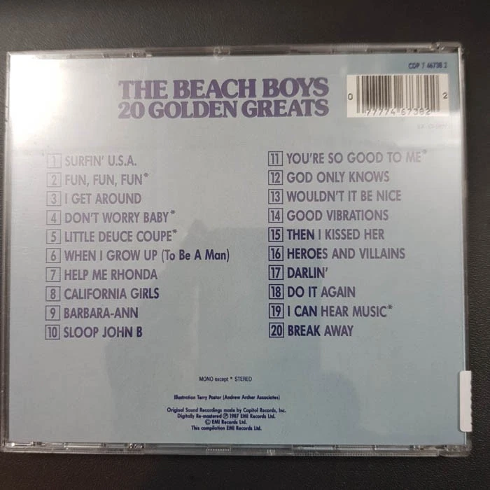 BEACH BOYS 20 golden greats ENGLAND EX/EX (CD Album, Pop, EMI) - Bild 4 von 4