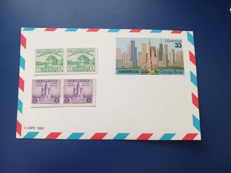 CHICAGO  {Fort Dearborn, Federal Bldg  & Post Card} #730a & 731a & UXC23