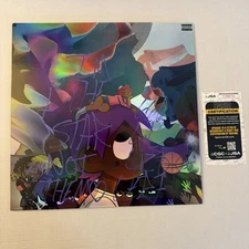 LIL UZI VERT VS THE WORLD SIGNED AUTOGRAPHED GREEN VINYL ALBUM RECORD JSA COA