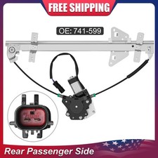 For 1998-2000 Dodge Durango 5.2l Rear Right Power Window Regulator W Motor