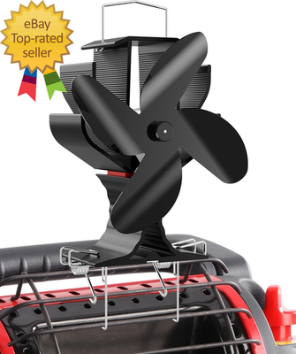 #ad #ad Wood Stove Fan Heat Powered Heater Fan with Hook for Indoor Outdoor Propane $37.92