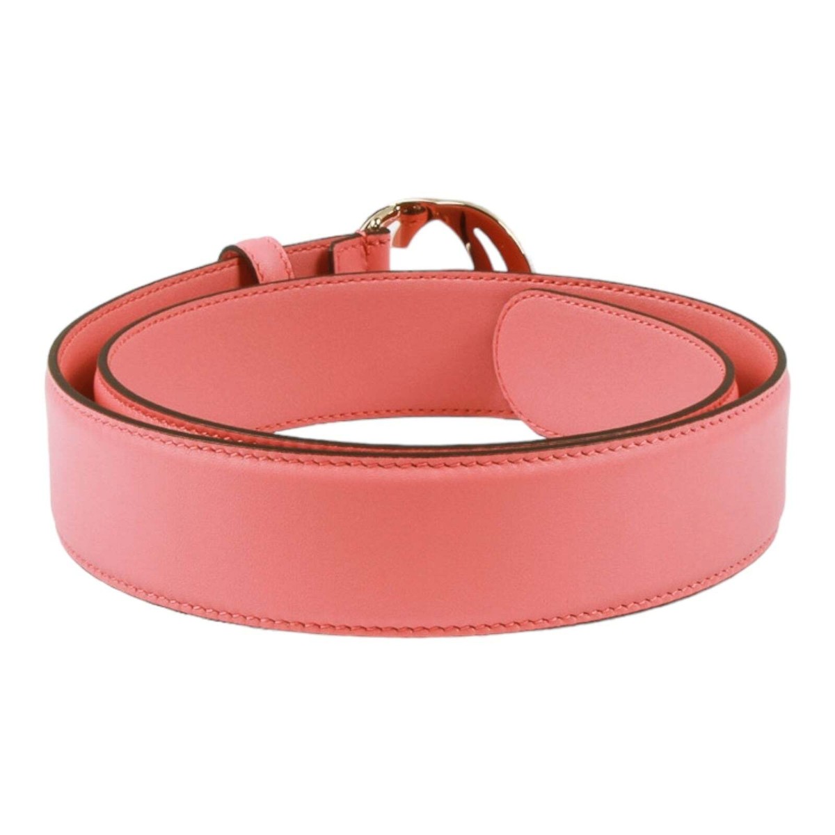 小物 GUCCI Braided leather belt Smoky pink Children's belt with Double G in brown leather | GUCCI® US