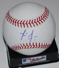 LUCIUS FOX signed OML Major League baseball (TAMPA BAY DEVIL RAYS) W/COA LUCIUS FOX signed OML Major League baseball (TAMPA BAY DEVIL RAYS) W/COA