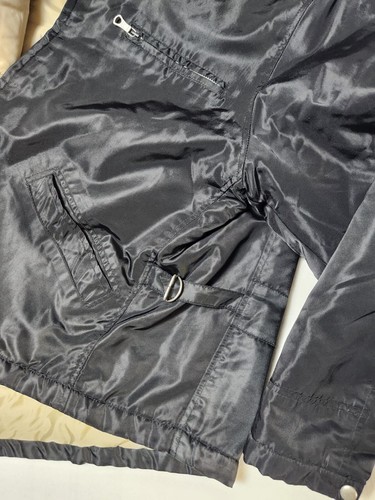 Chaqueta GAP Moto Mujer Mediana Negra Cremallera Nylon Acolchada Forrada Motociclista Cortavientos - Imagen 6 de 12
