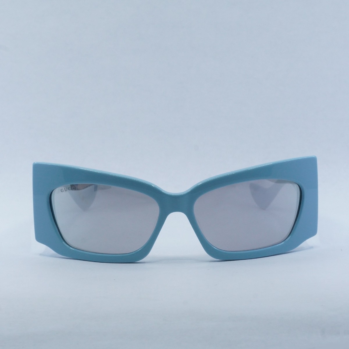 Gucci GG1412S-005 62mm New Sunglasses GUCCI GG1412S 005 Light Blue/Silver Mirror 62-16-125  main image 3