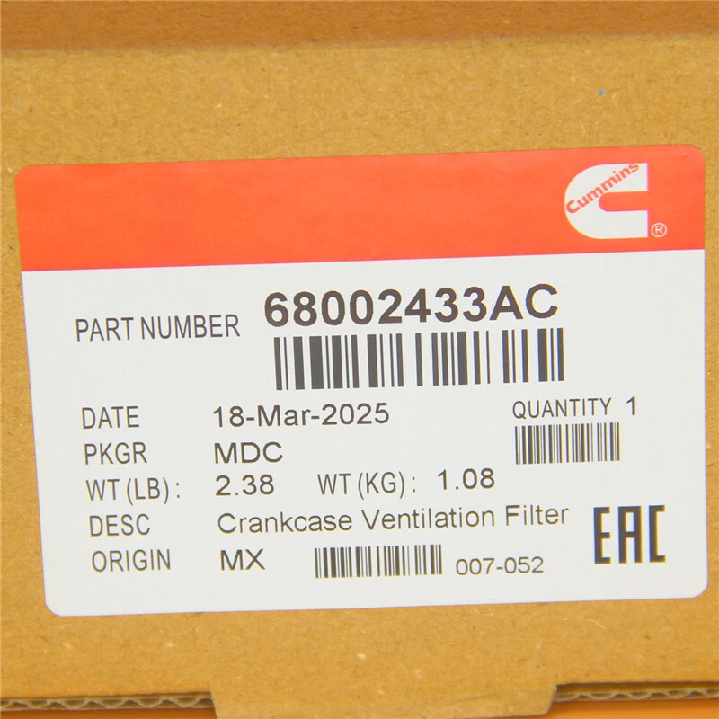 Original CUMMINS Crankcase CCV Filter for 2007-2020 Dodge Ram 6.7L 2500-5500 - Image 2 of 4