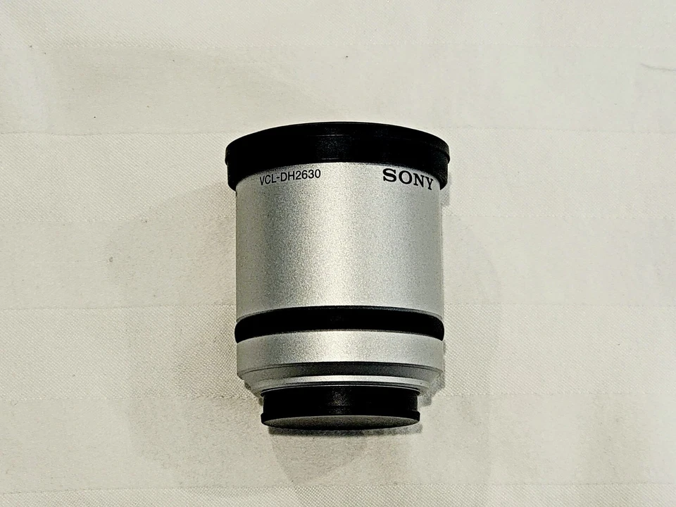 Lente de conversão Sony VCL-DH2630 30mm alta qualidade 2.6x super telefoto e adaptador de lente - Imagem 3 de 4