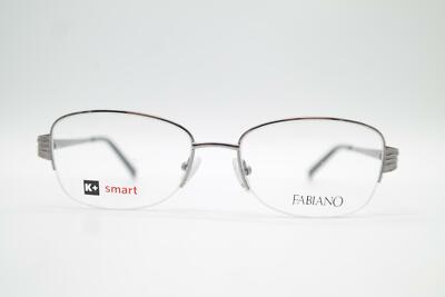 Fabiano BB251 Silver Half-Rim Glasses Eyeglass Frame New