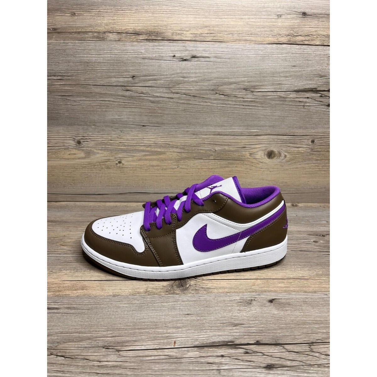 Nike Air Jordan 1 Low Mens Size 13 Palomino White Wild Berry