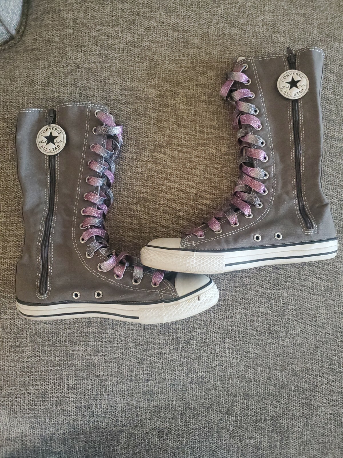 Converse Chuck Taylor Hi Rise gray size 35 (Y siz… - image 1