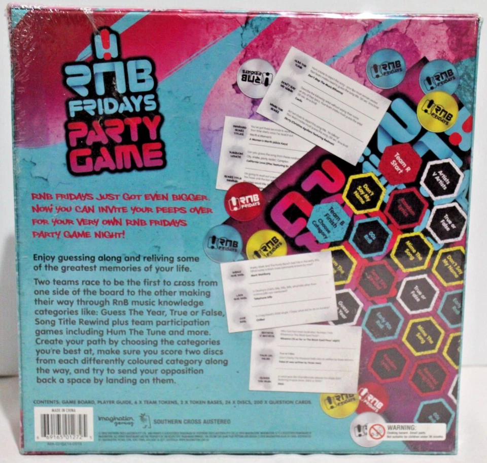 NEW RNB Fridays Party Game Board Ultimate Music Knowledge Battle Quiz x200 Cards - Image 2 of 4